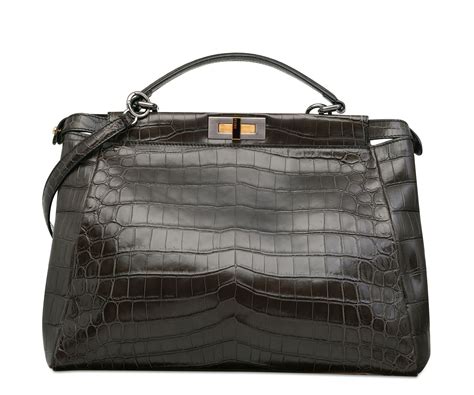 tradesy fendi peekaboo|Fendi peekaboo crocodile.